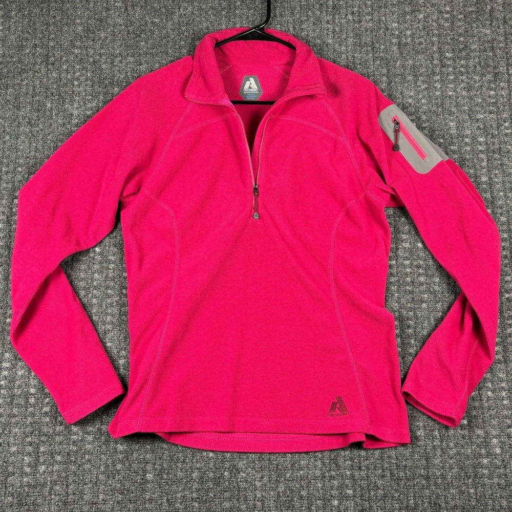 Eddie Bauer First Ascent 1/4 Zip Fleece Pullover Tall Medium Pink